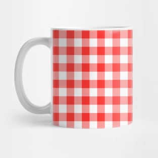 Red Checkered Square Seamless Pattern Mug